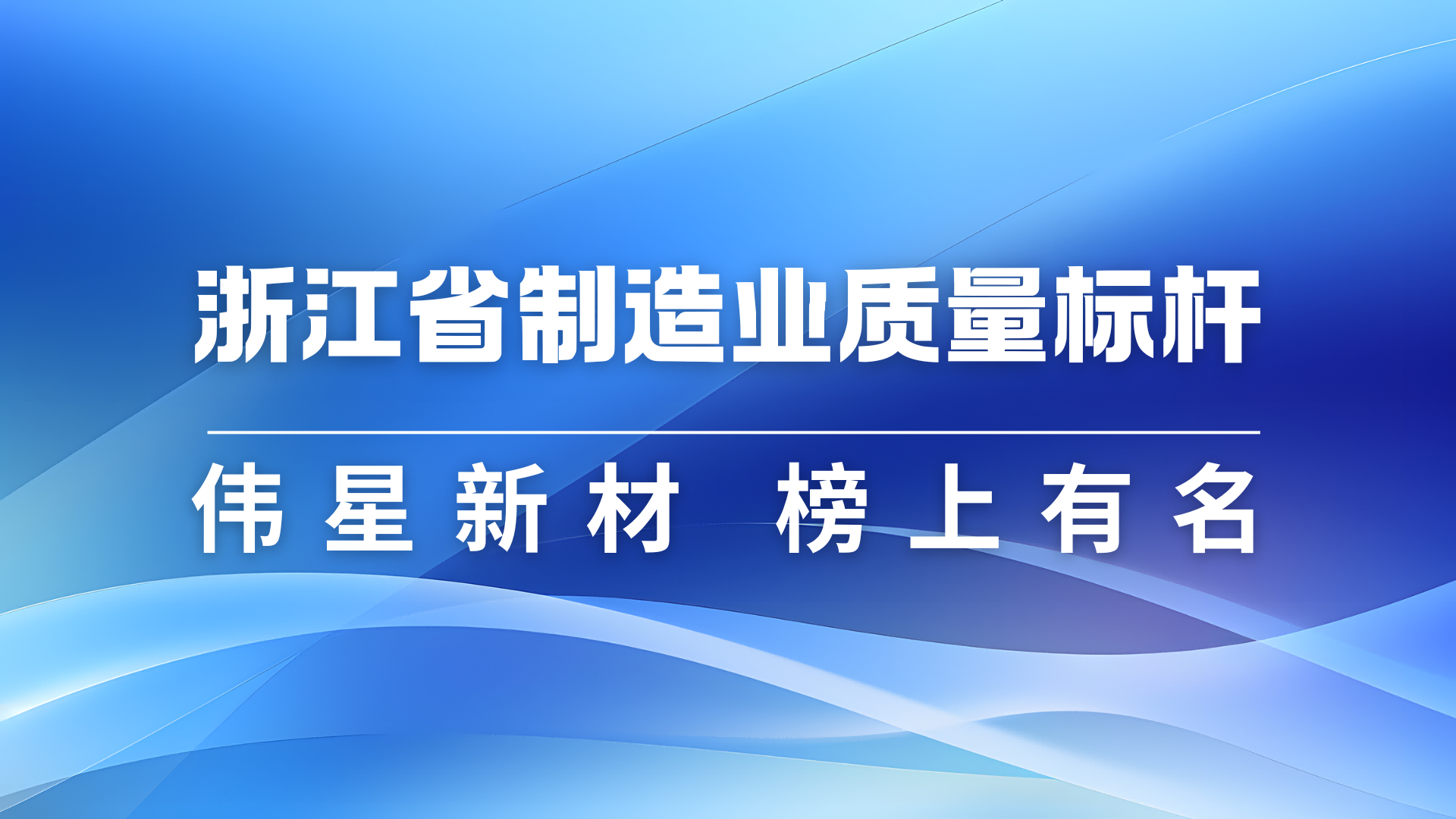 拉斯维加斯9888新材获评2024年浙江省制造业质量标杆
